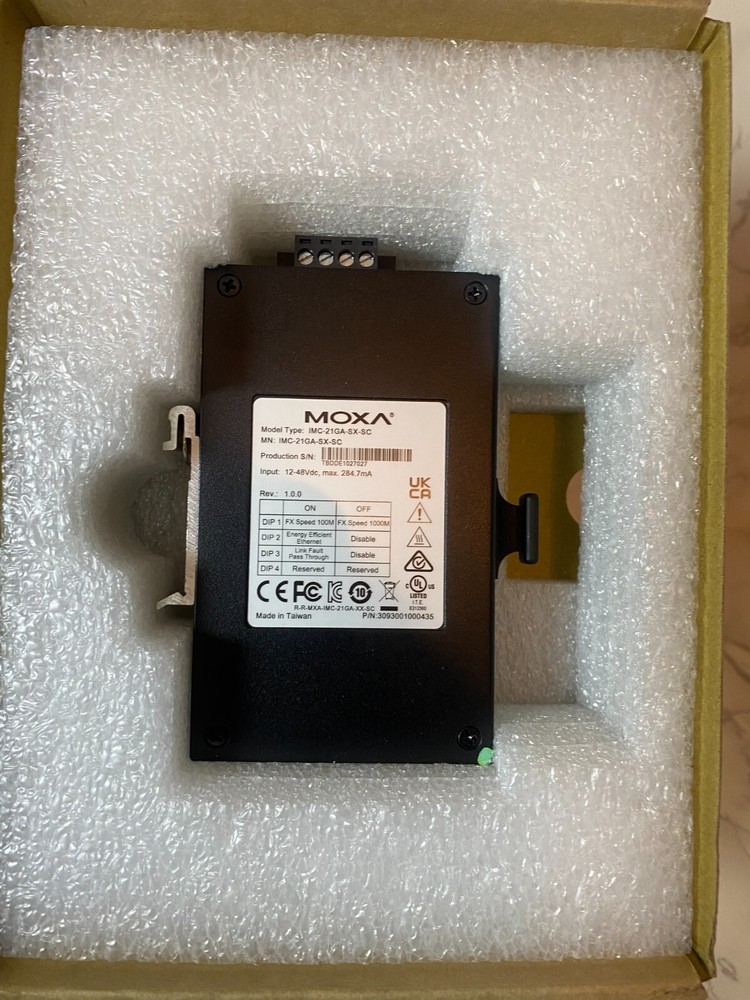 MOXA IMC-21GA-SX-SC Gigabit Multimode Transceiver SC Interface