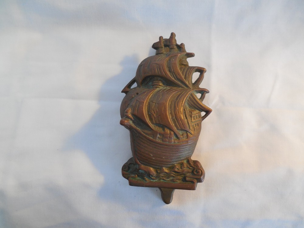 Vintage brass ship door knocker