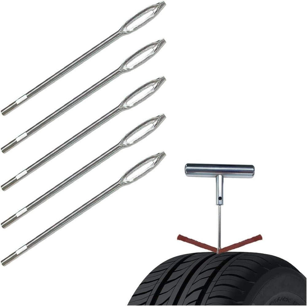 20 Pieces Replacement Split Eye Insertion Needle for Tire Plug Reamer Tool