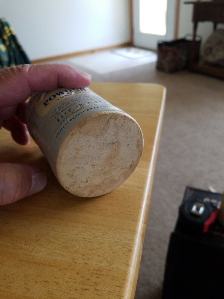 Vintage Powdered Alum Rexall 4 Oz Container