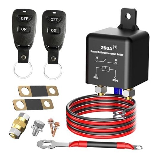 Side Post Remote Battery Disconnect Switch kit 12V Side remote switch kit 250a