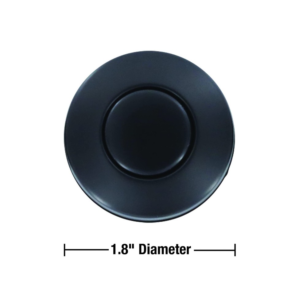 Danco Kitchen Sink Top Mount Air Switch for Garbage Disposals Matte Black