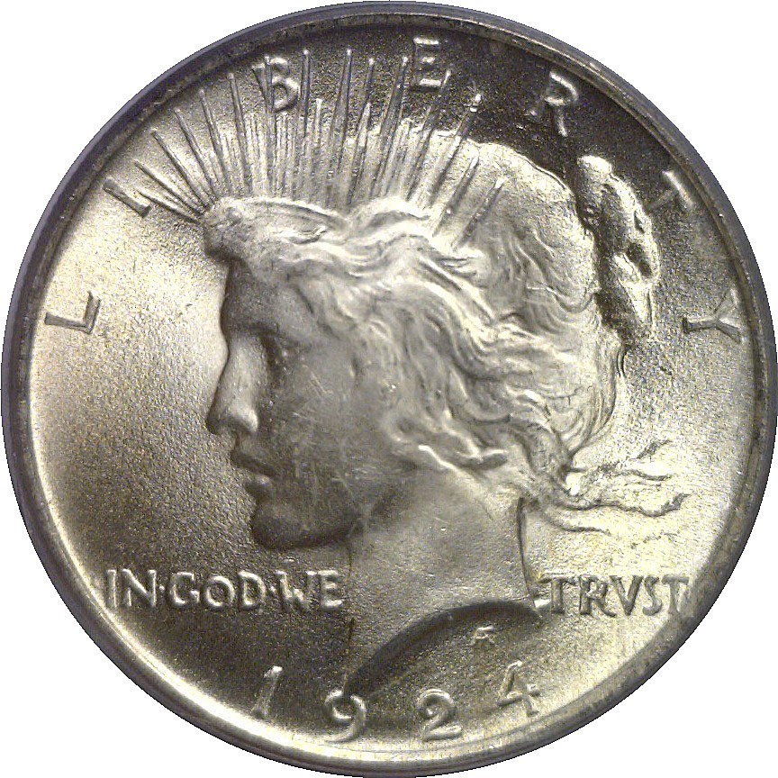 1924 Peace Dollar PCGS MS-65