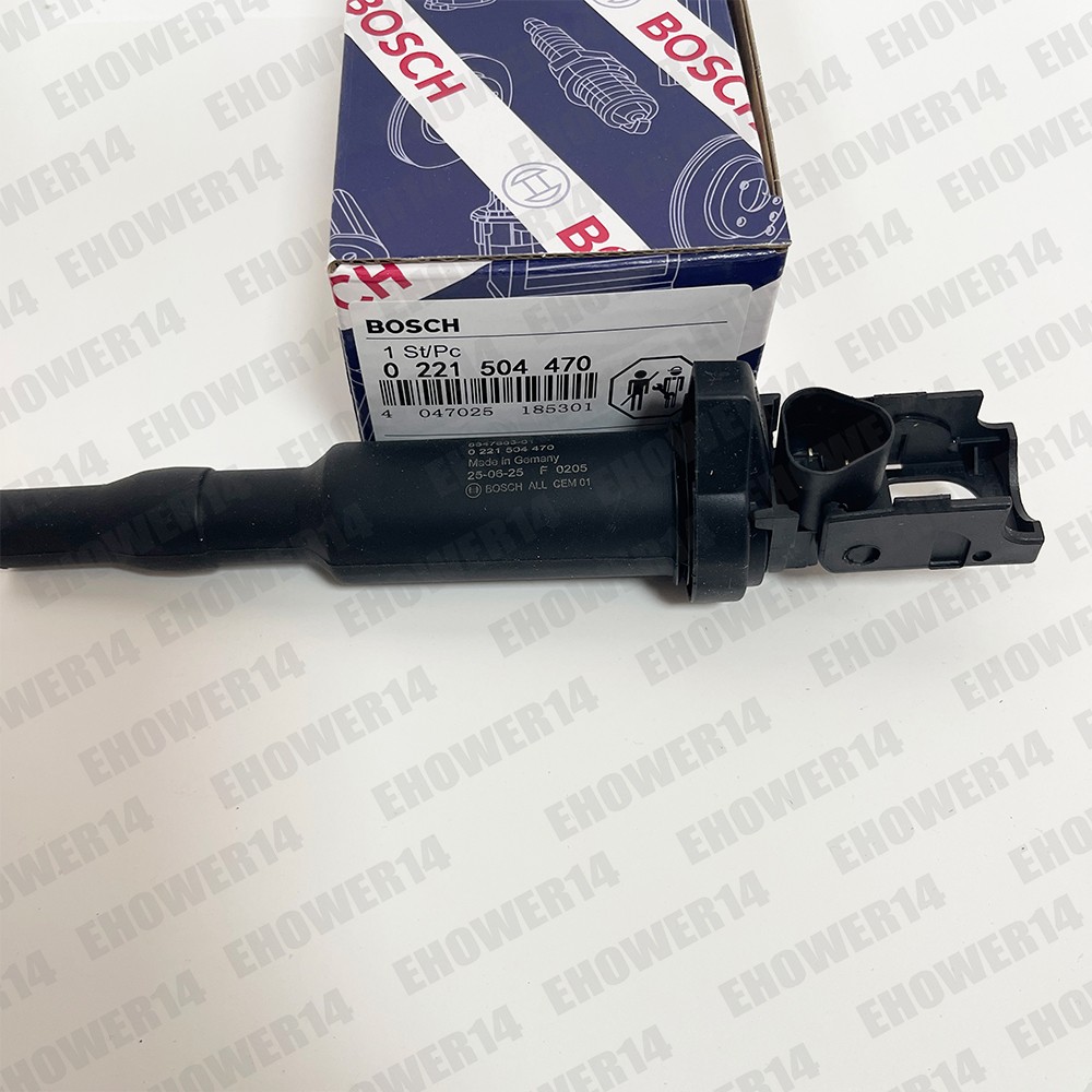 GENUINE Bosch 6x Ignition Coils 0221504470 + 6x Spark Plug 12122158253 For BMW