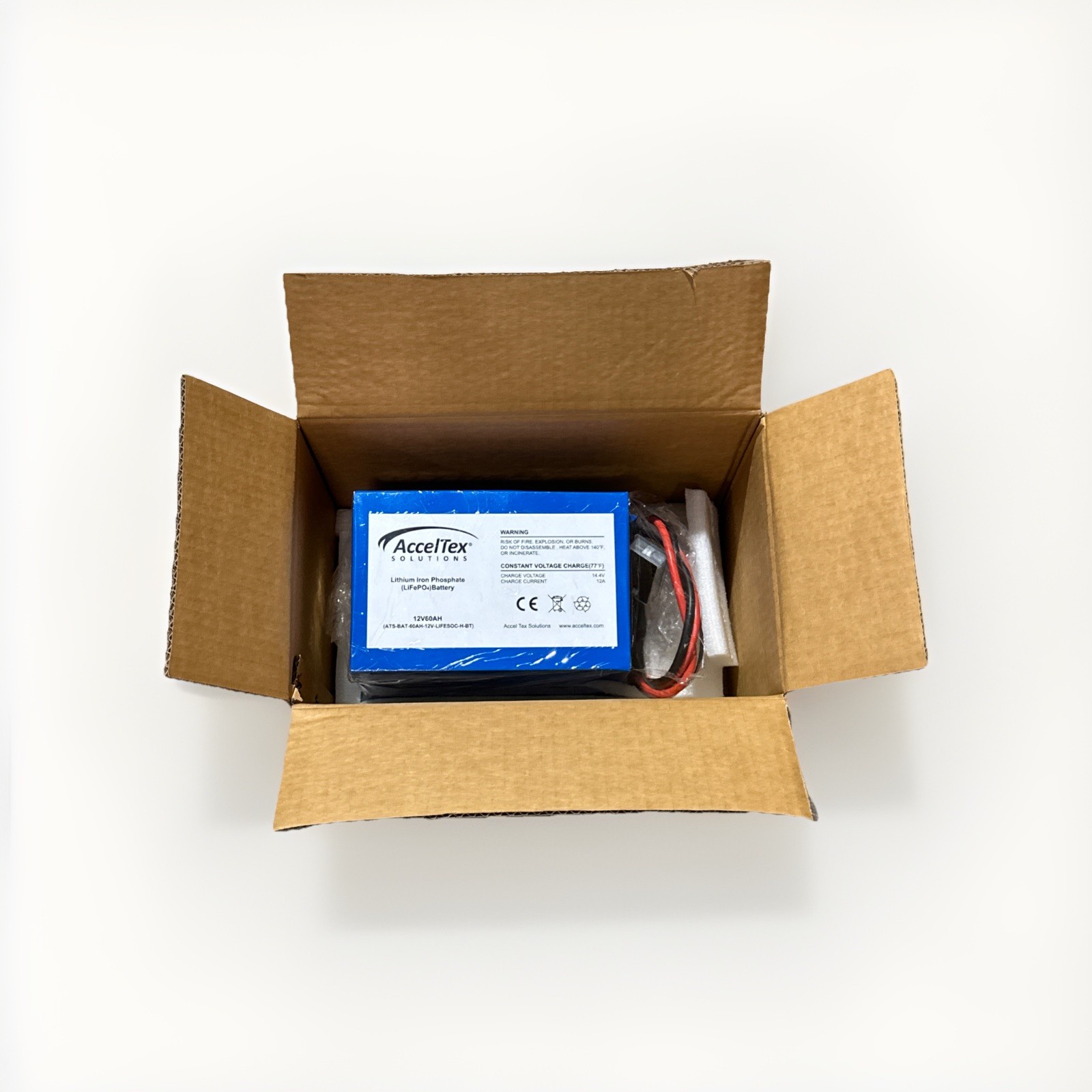 🔴ATS-BAT-60AH-12V-LIFESOC-H-BT 12V 60Ah LiFePO4 Lithium Battery w/ Heater, ‼️