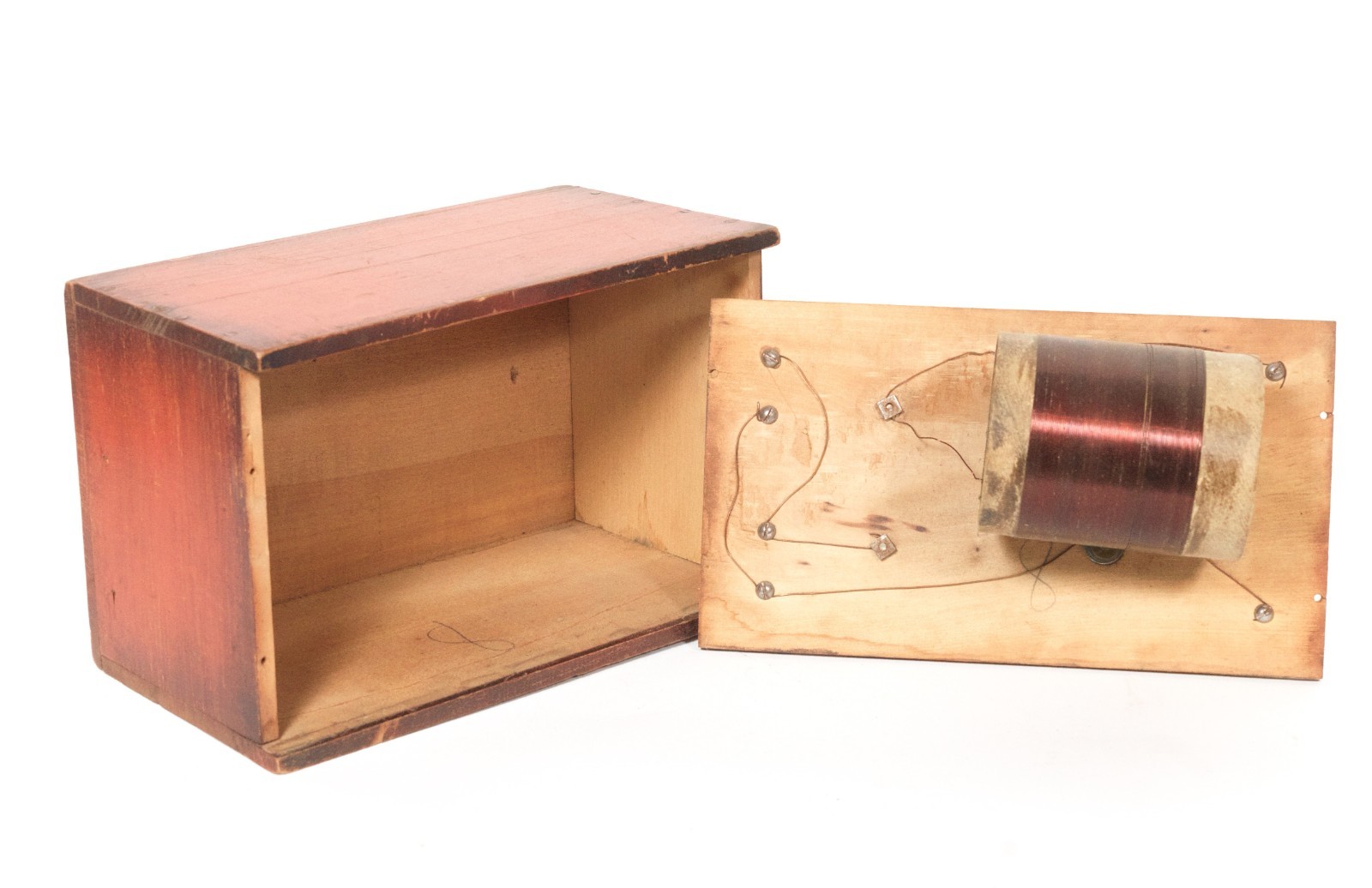 1922 Glen Crystal Radio * Rare 1st Version Of This Unusual St. Louis Set * Works