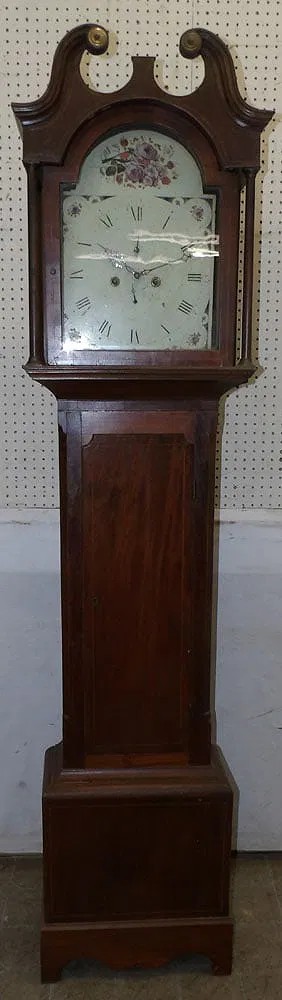 19TH CENTURY  MAHOGANY TALL CASE CLOCK