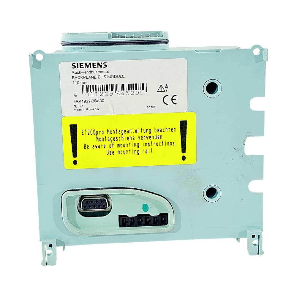 SIEMENS 3RK1922-2BA00 REAR PANEL BUS MODULE