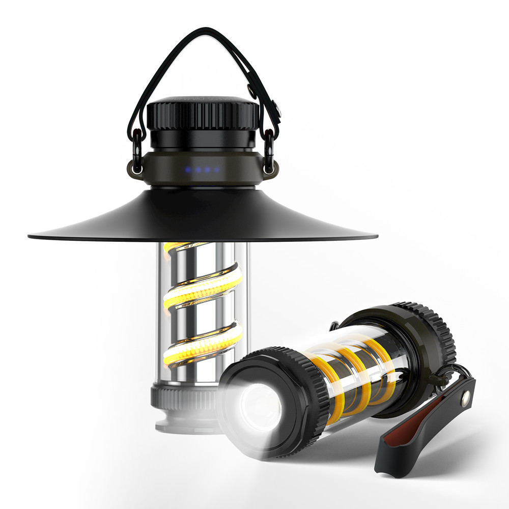 USB Rechargeable Camping Light Portable Magnetic Emergency Atmosphere Flashlight