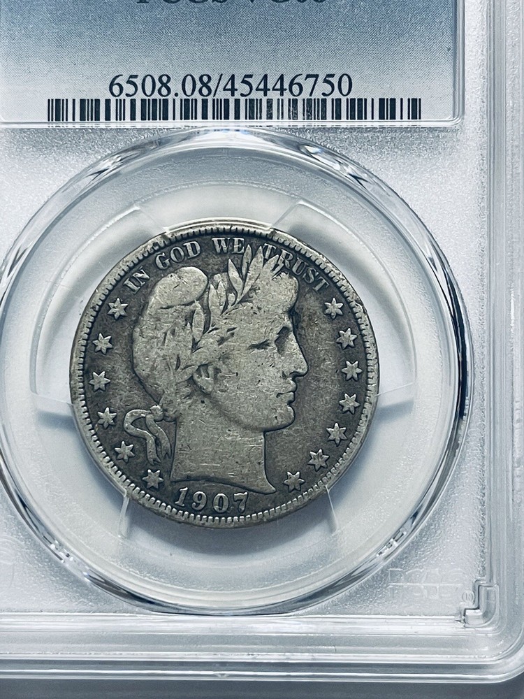 1907 Barber Half Dollar PCGS VG08