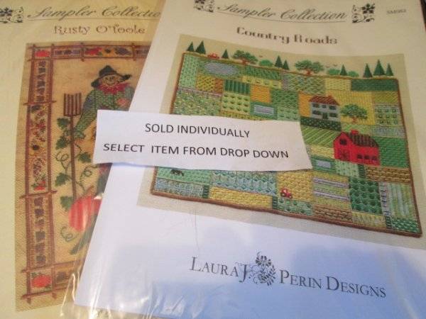 Laura Perin Designs Sampler Collection Canvaswork CHART Your Choice
