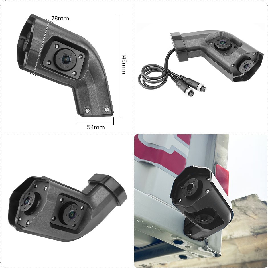 10.36" Monitor R L Side Electronic Rear View Mirror Camera trucks/trailers/buses