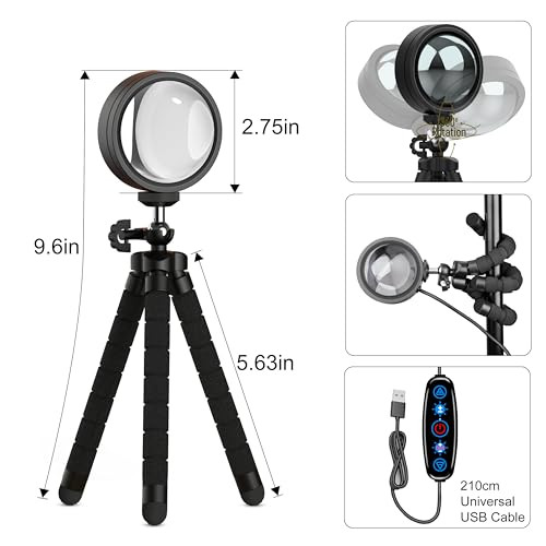 Sunset Lamp Projector Multicolor Changing LED Projection Lamp,Switch Button