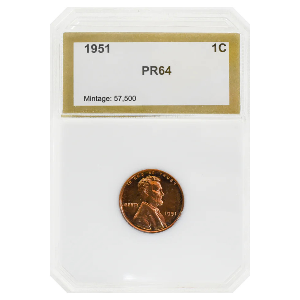 1951 Wheat Cent Proof PR64