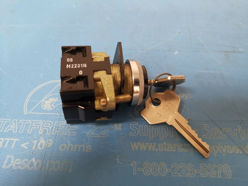 M2201N ALCOSWITCH SWITCH Key Switch assembly KEYED A LIKE