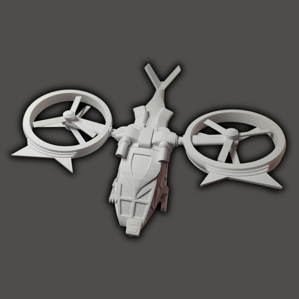 Samson Aerospatial Avatar Helicopter with interior 1:48 Scale DIY model kits