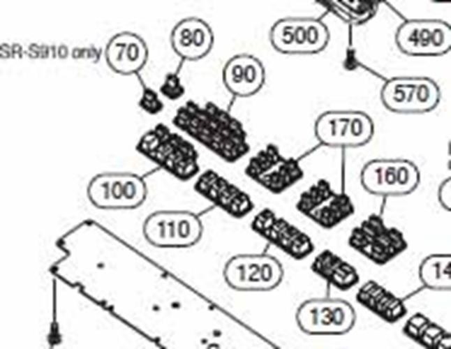 Yamaha PSR-S710 ABCD Button Set #110
