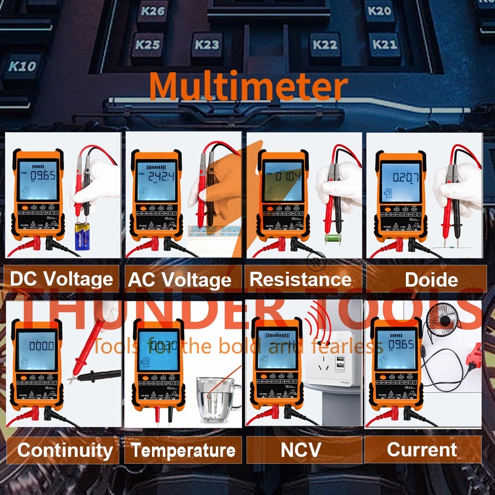 Thunder Tools 500M Handheld Portable Cable Tester with LCD Display Analogs