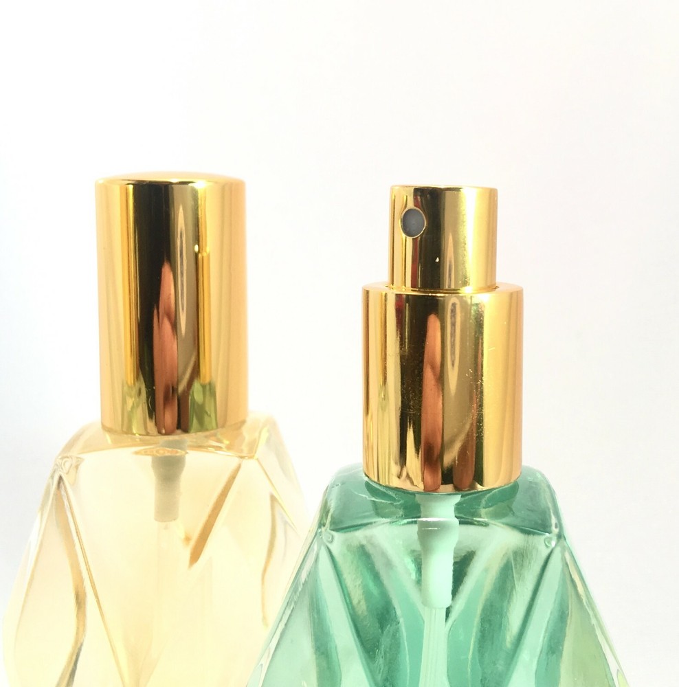 12 Refillable Perfume Bottles- 2 oz. Atomizer Luxury Bottle, Diamond Shape, 60ml