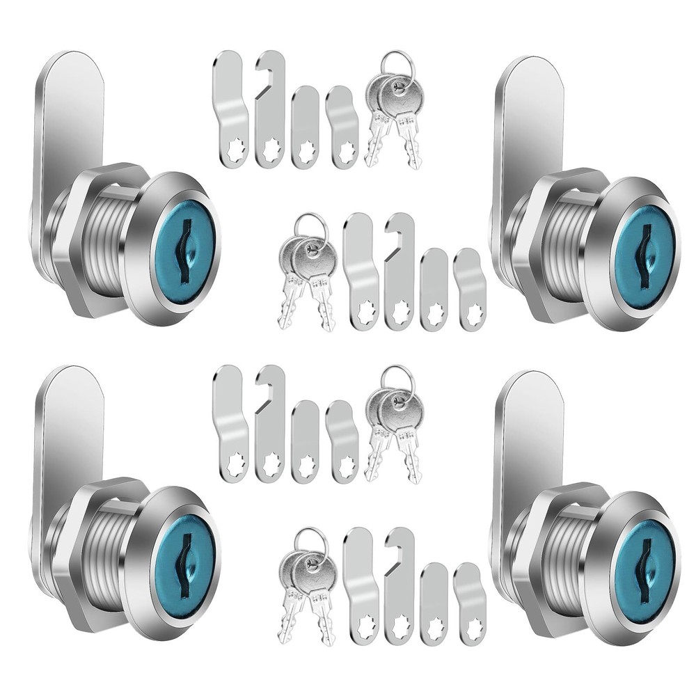 2 PCS Mailbox Locks, Mailbox Lock 16 mm, Comes with 4 Different Lock Plates, Sec