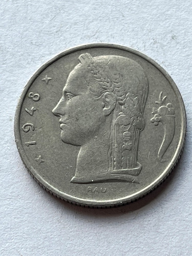 1948 Belgium 5 Francs