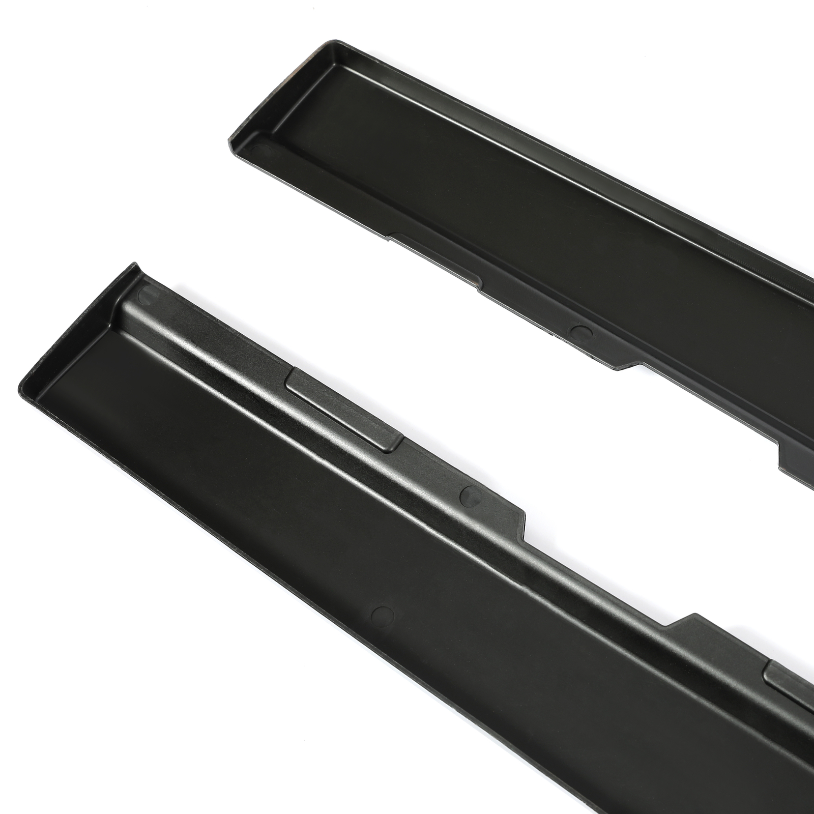 Side Skirts Extension For 2010-15 Chevy Camaro SS LS LT Gloss Black Rocker Panel