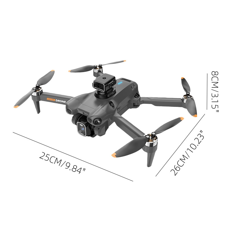 Foldable Quadcopter Drone | Brushless Motors, Large Display Remote Control