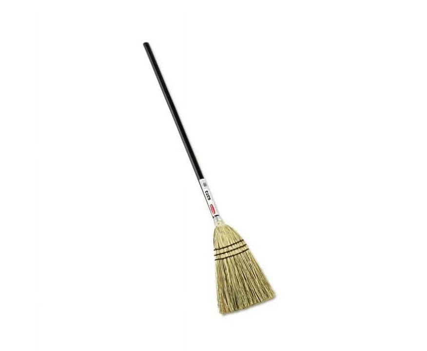 Rubbermaid Commercial Lobby 38 Handle Corn-Fill Broom, Brown
