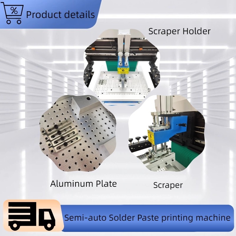 110V Industrial Semi-automatic Solder Paste Printer Tin Paste Printing Machine