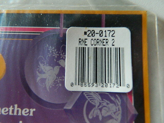 Armour Rub N Etch Stencils Leaf Corners glass acid etching