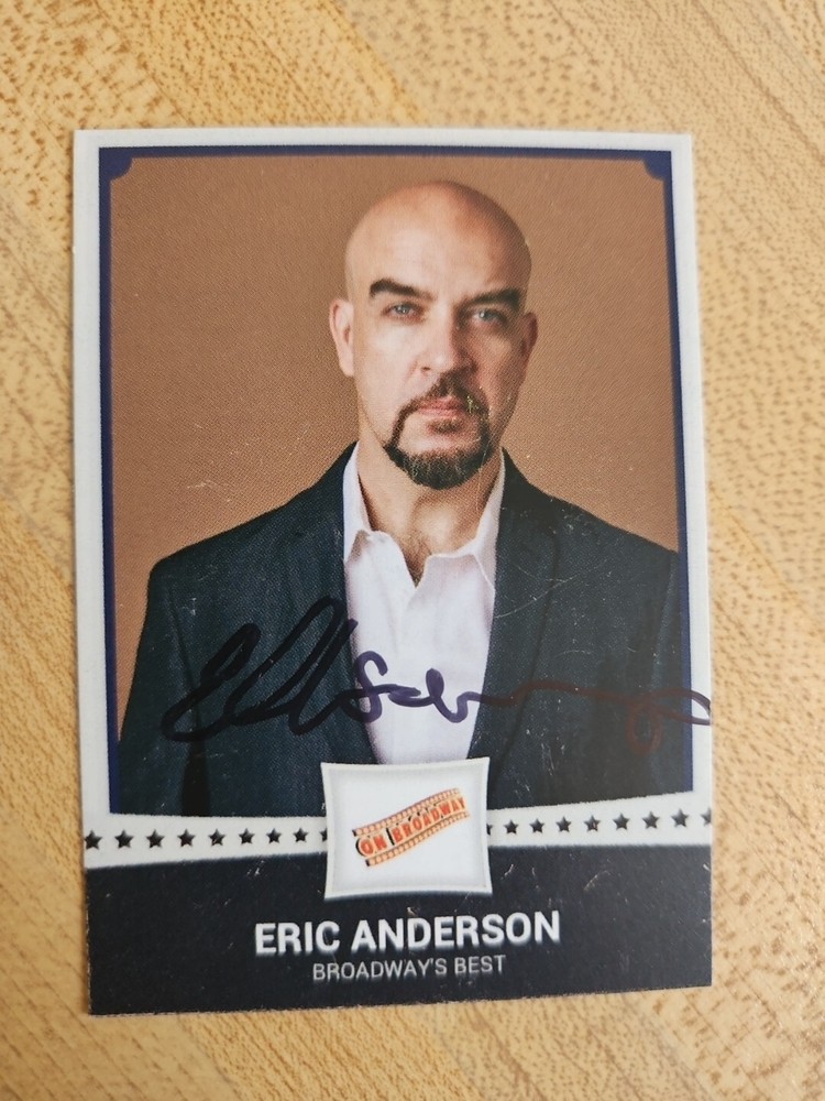 Eric Anderson Custom Signed Card - Broadway's Best