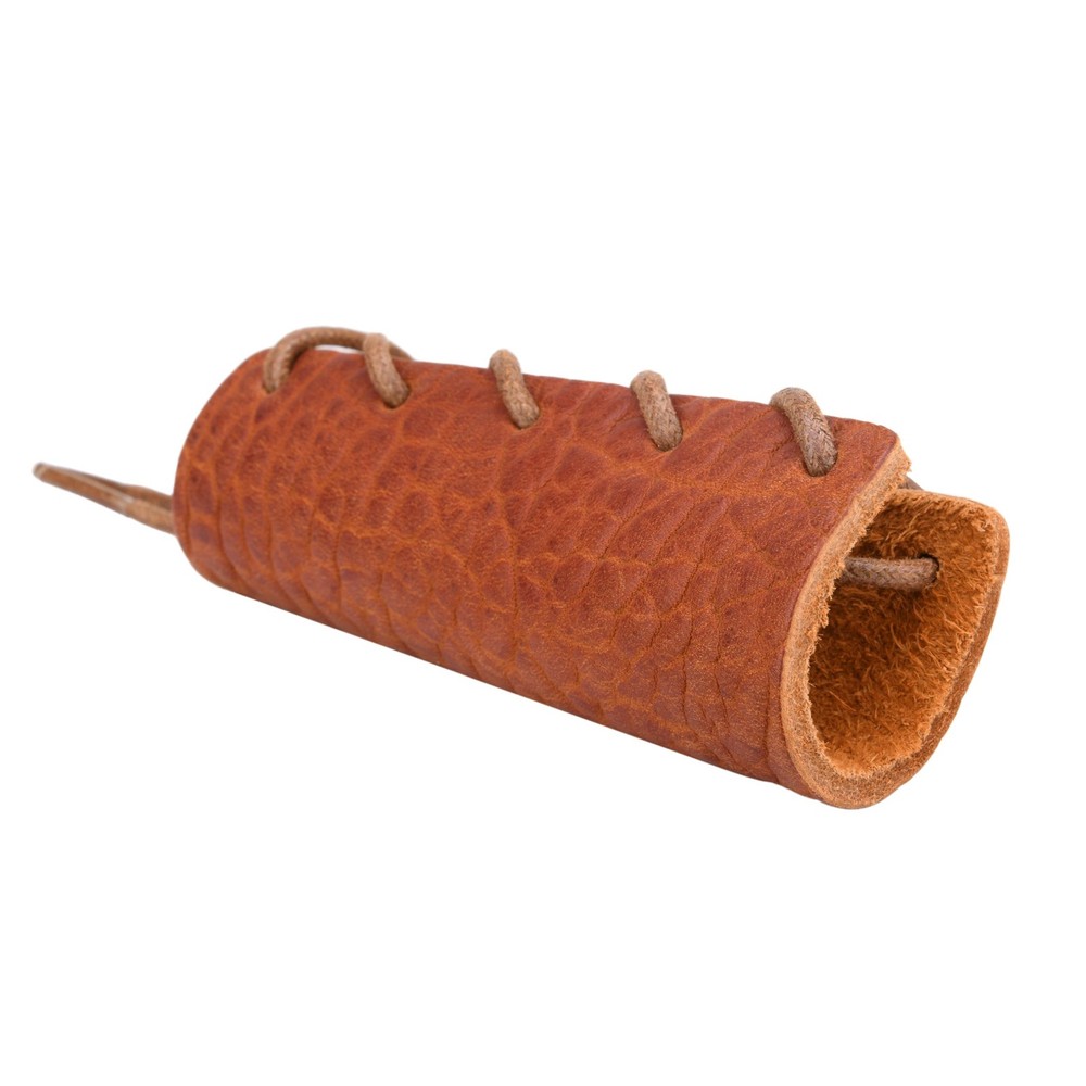 Brown Leather Double Bit Axe Guard Collar Camping Axe Handle Protector