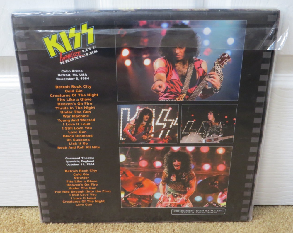 KISS ANIMALIZE LIVE KRONICLES 4LP BOX SET SEALED #276 / 300 COLORED VINYL