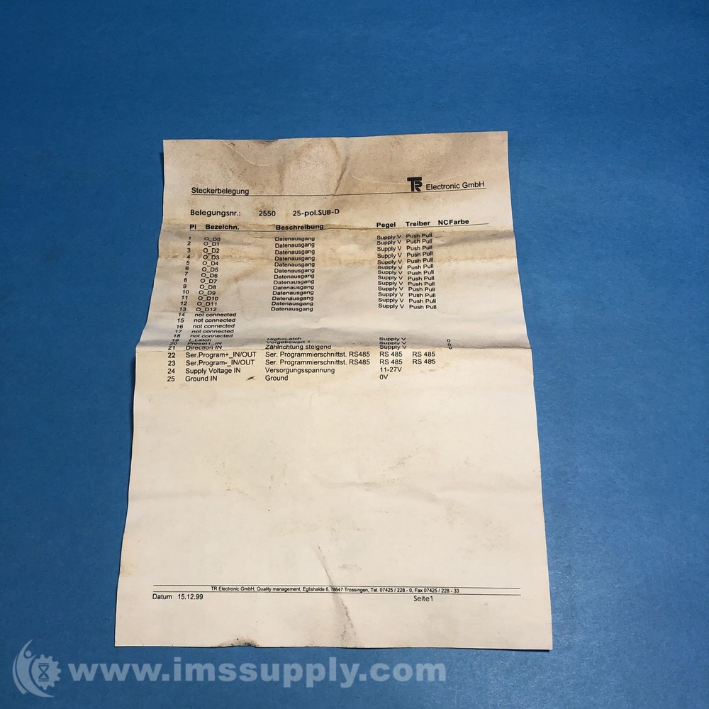TR-Electronic CEV65S-10059 Rotary Encoder FNIP