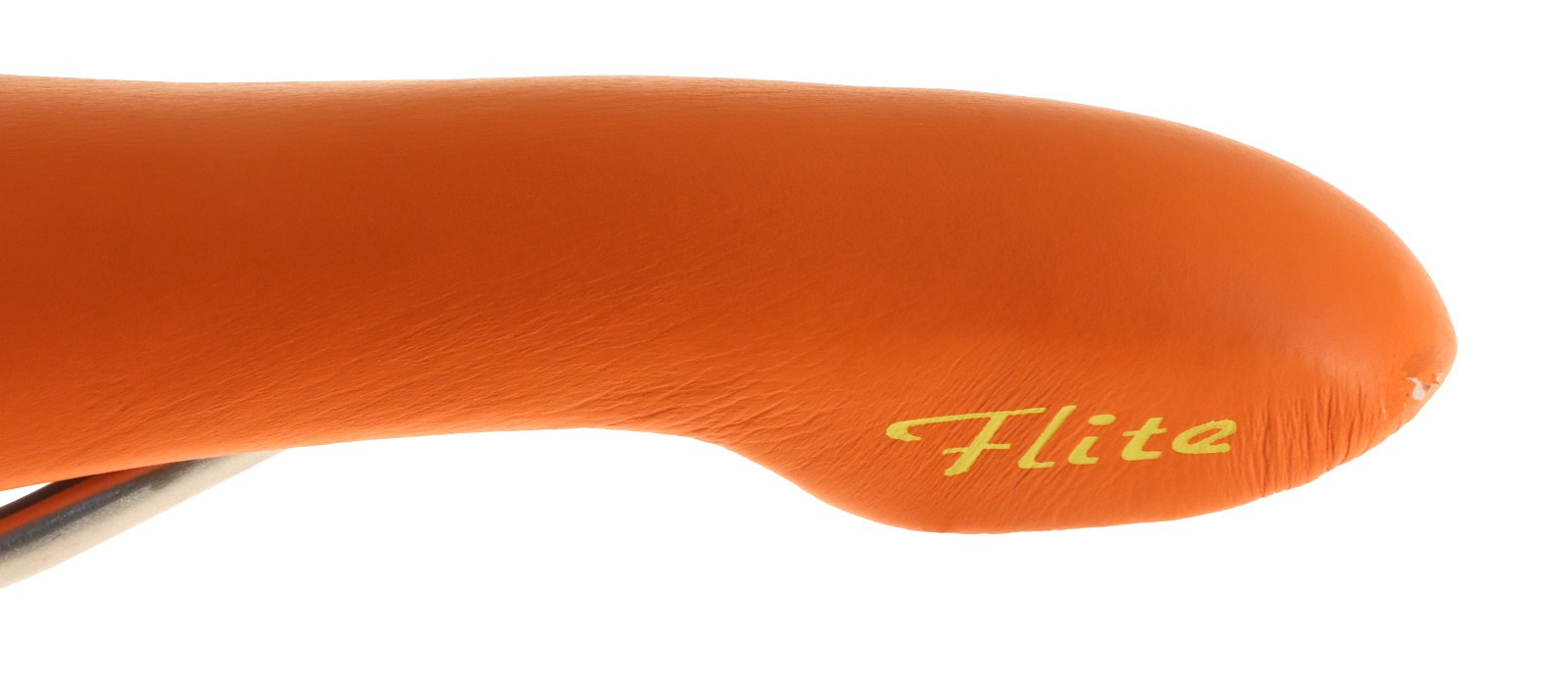 Selle Italia Flite Saddle Titanium Rails Orange Leather 1990 NIB NOS NEW