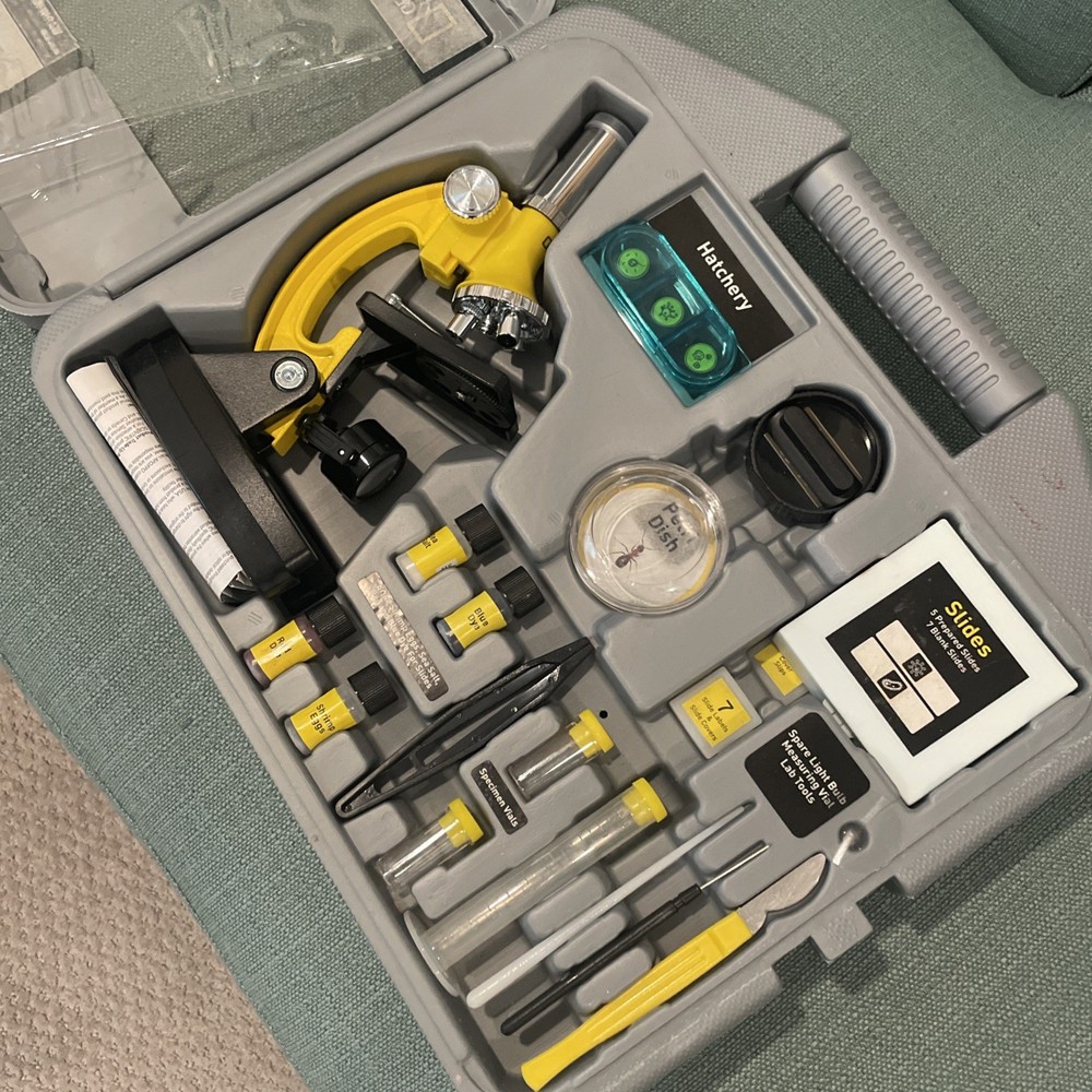 National Geographic, 900x Microscope Lab Set, Science Kit, Explore Small Worlds