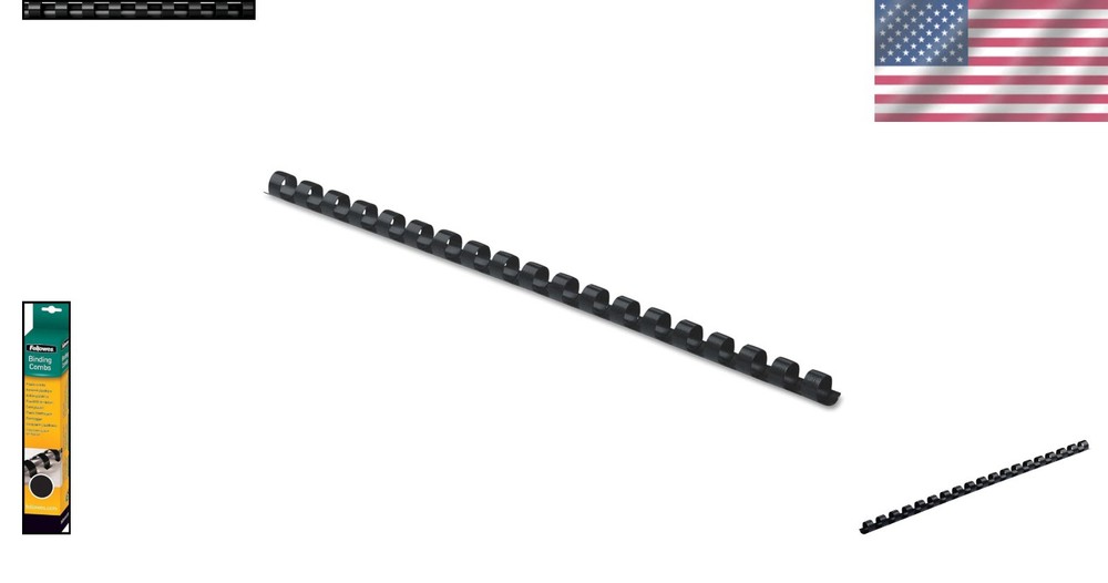 Plastic Binding Combs, 5/16'' Round Back, 100 Pack for Professional Documents