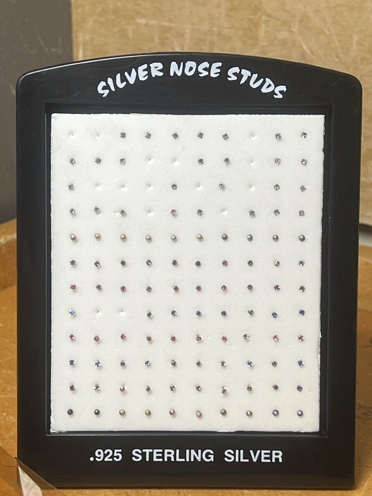 .925 Sterling Silver Nose Studs, (Small Tiny ) ~