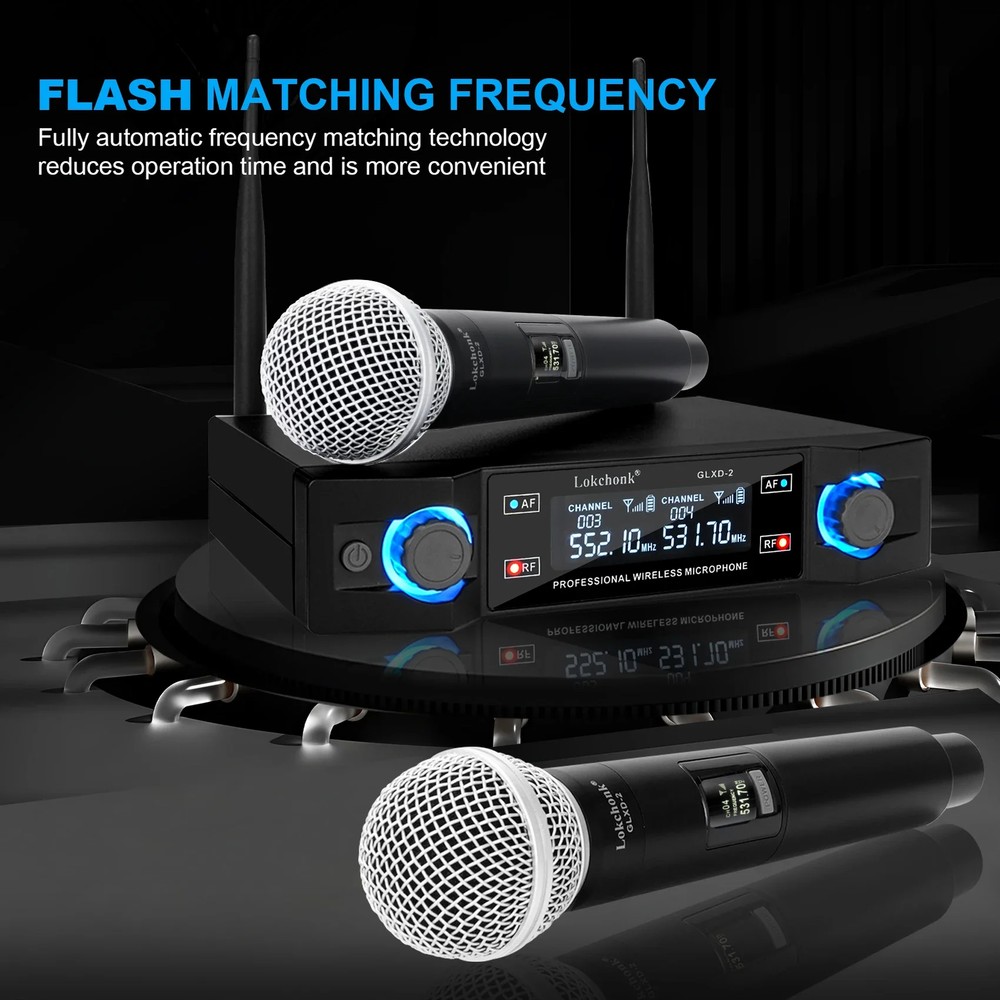 GLXD2 Professional Wireless Microphone system Dual Channel UHF Fixed Frequency C