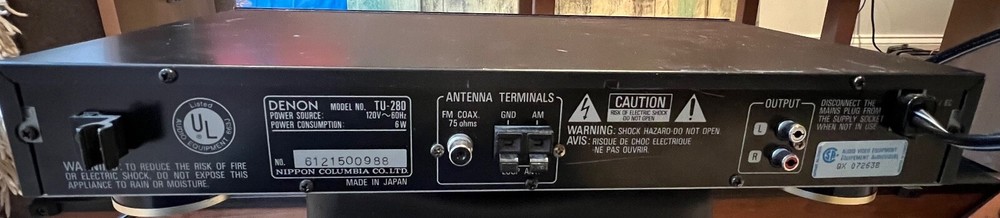 Denon TU-280 am fm tuner amplifier