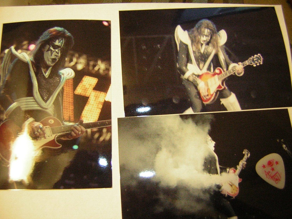 KISS ACE FREHLEY GUITAR PICK CITY PICK 3/9/2001 YOKOHAMA W/UNPUBLISHED PHOTOS