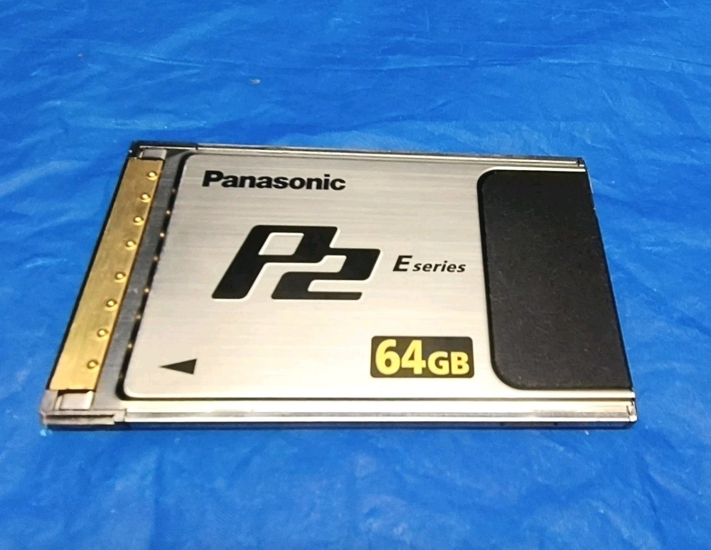 Panasonic P2 64GB E-Series Solid State Flash Memory Card AJ-P2E064XG TESTED!