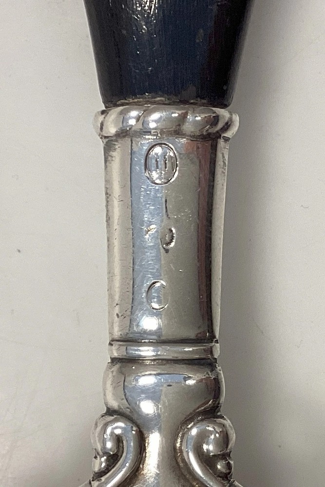 Cohr silver Tea Strainer with wooden handle