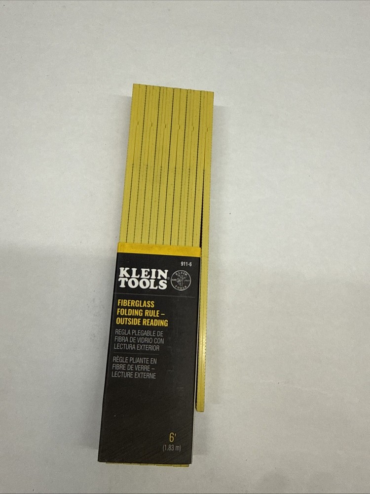 Klein Tools 911-6 Fiberglass Outside Reading Folding Ruler