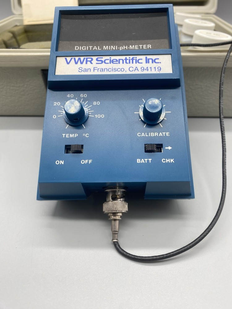 VWR Scientific Digital Mini pH Meter Model 55 Vintage Kit - UNTESTED -