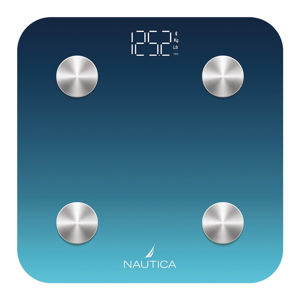 396-Lb Capacity Digital Bathroom Scale, Bluetooth, LED Display, BMI