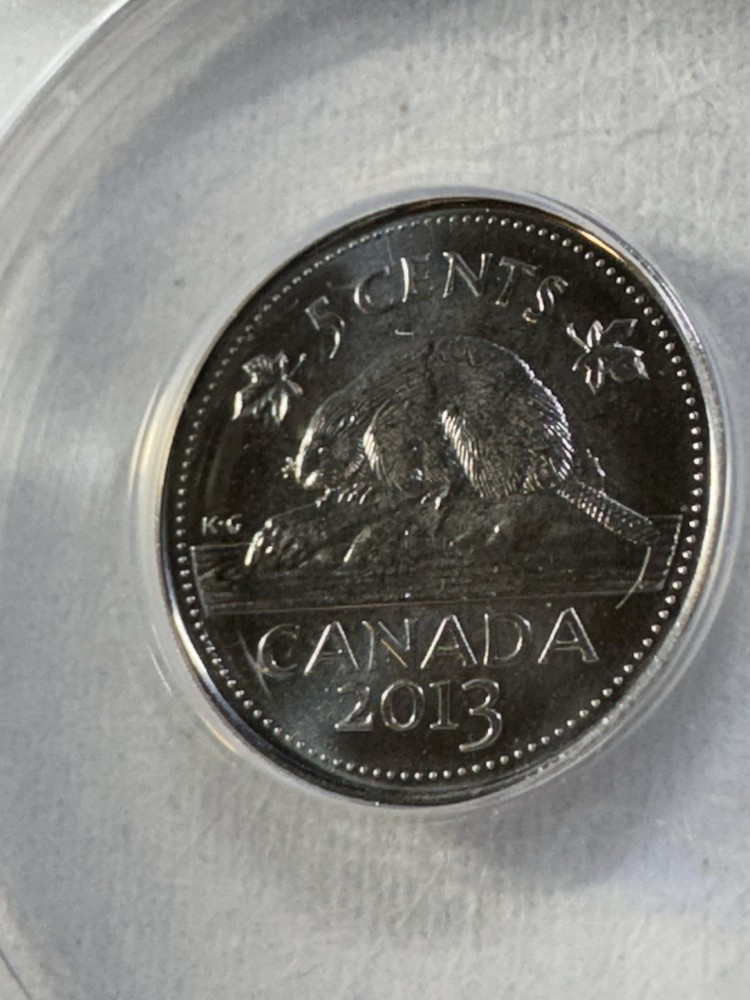 2013 Canada 5 Cents Graded MS 69 by ANACS