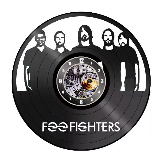 FOO FIGHTERS - Wall Clock - size 30 cm in diameter Openwork Vinyl - Argentina