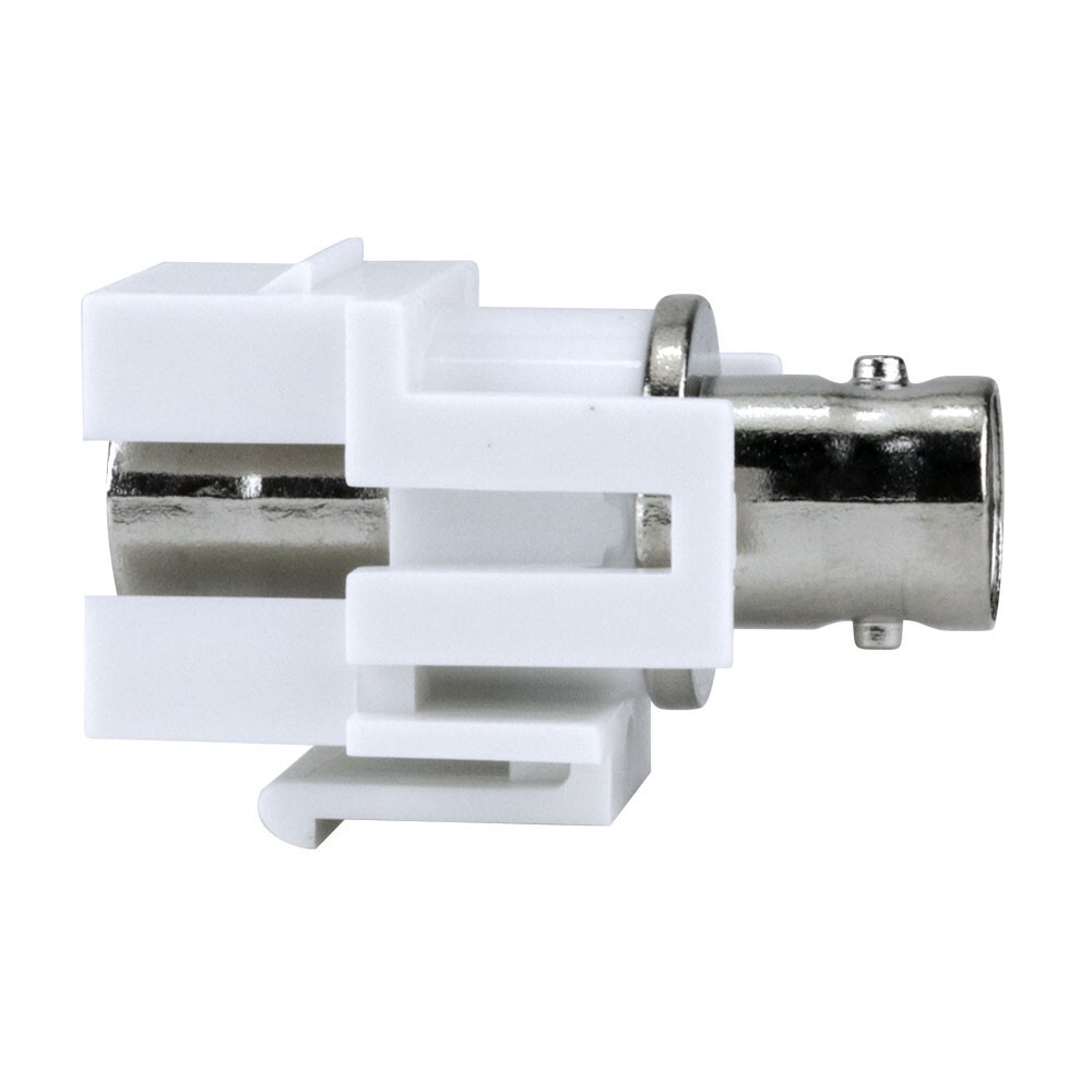 Construct Pro BNC-Female Keystone Jack-Pass Through (White)