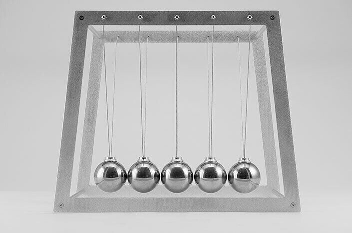 High End Extra Large Museum Quality Giant Newton's Cradle